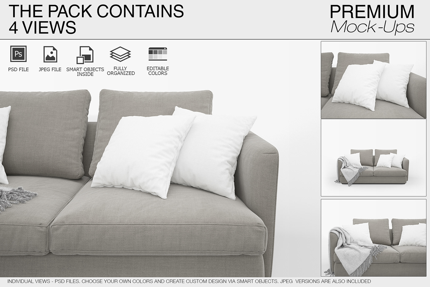 brand branding  cushion cushion mockup customizable decorative fabric Mockup high resolution logo