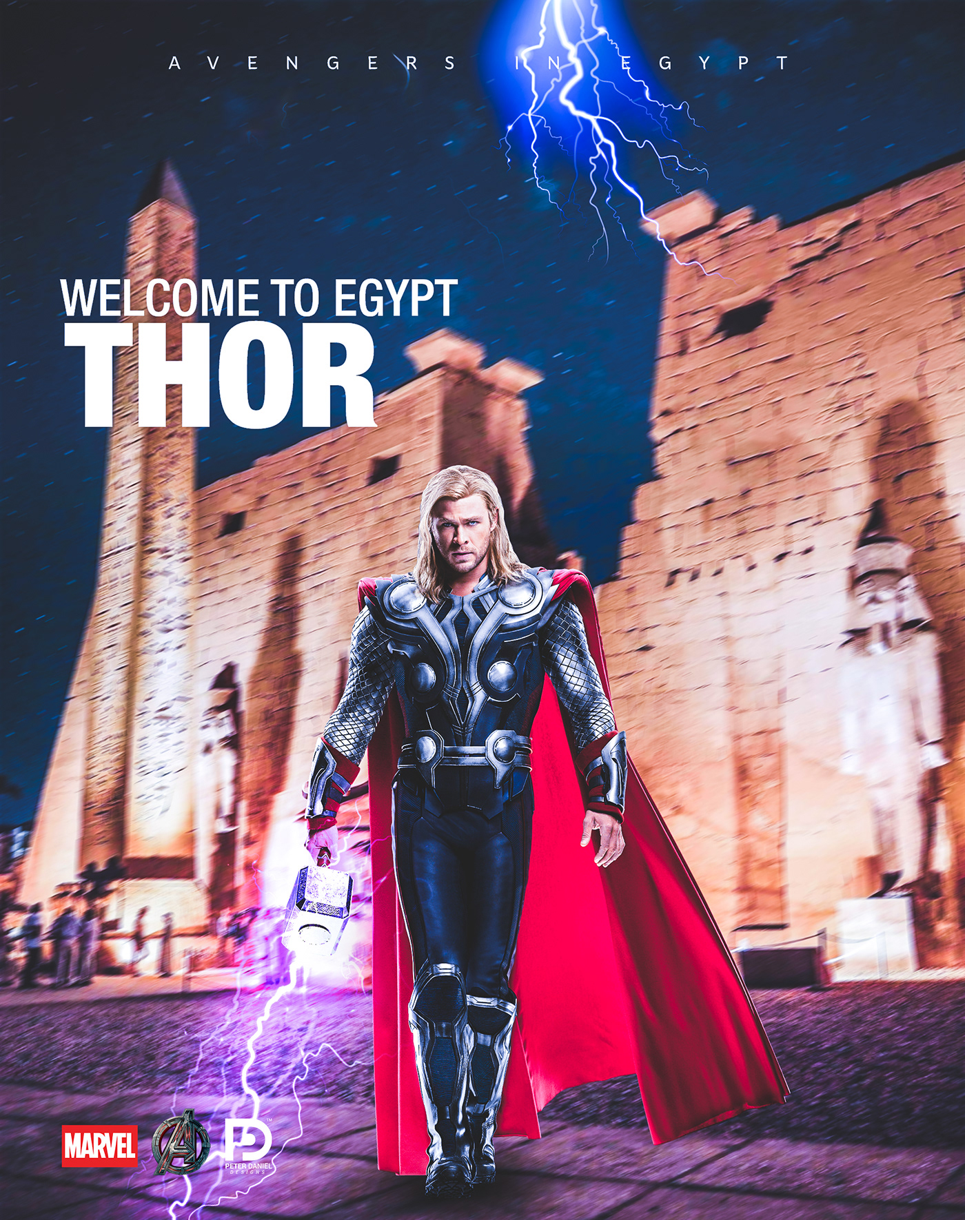 Avengers marvel egypt Peter Daniel spiderman Thor avengers in egypt antman captin america dc