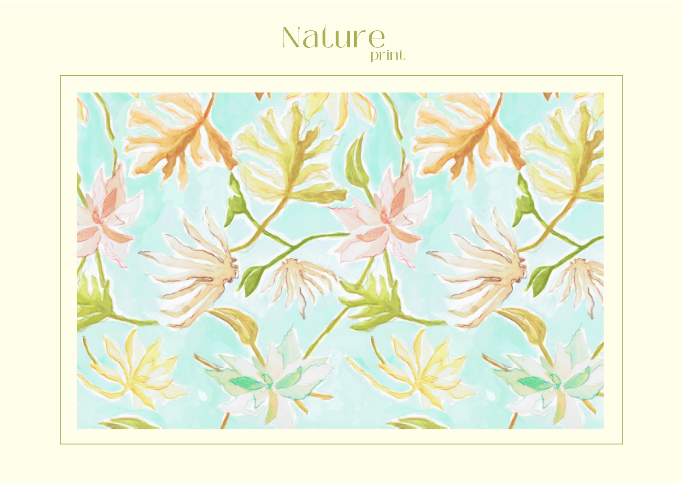 ILLUSTRATION  hand drawn painting   textile pattern surface design print Fashion  floral