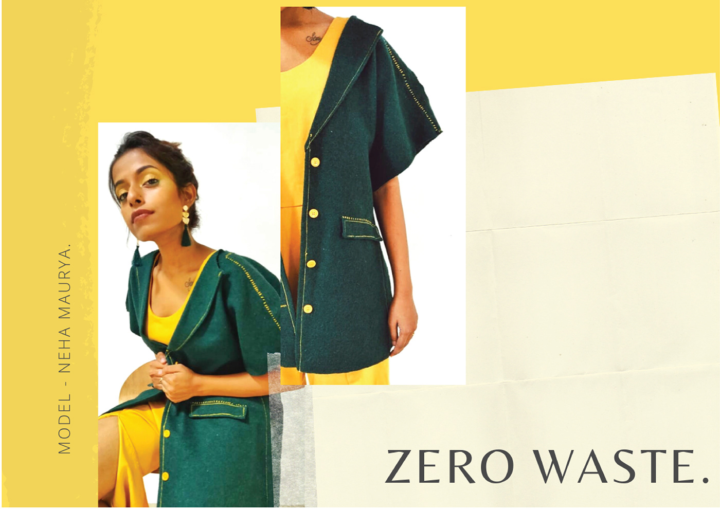 zero waste Fashion  portfolio reuse recyle Sustainability waste zero