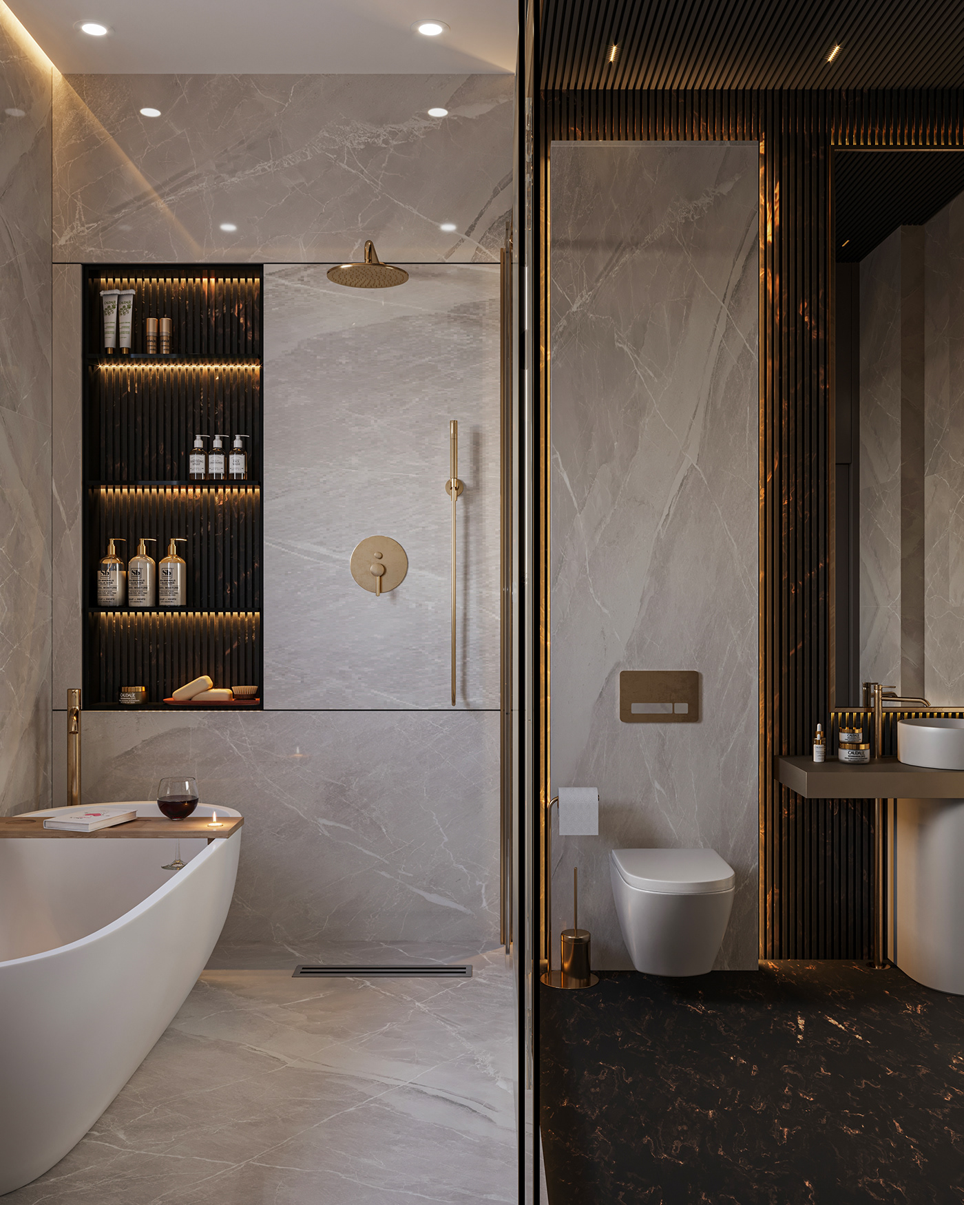 architecture modern Classic luxury bathroom CGI Interior exterior design decorative