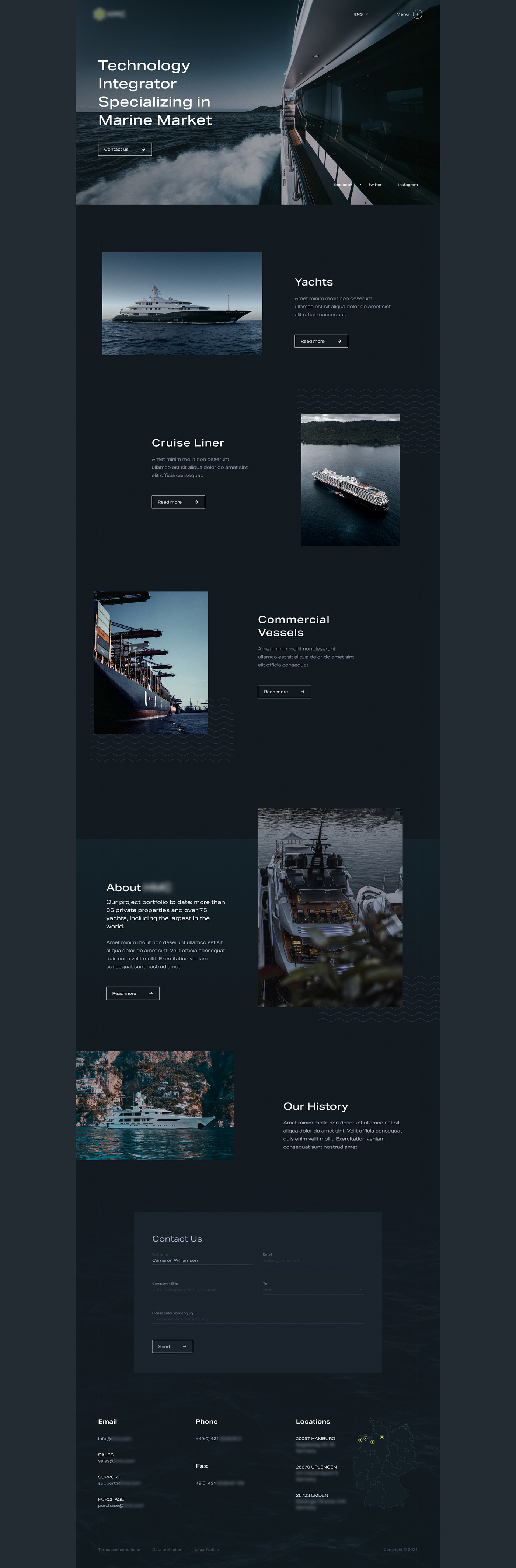 boat Interface marine sea ship ui design water Web Website