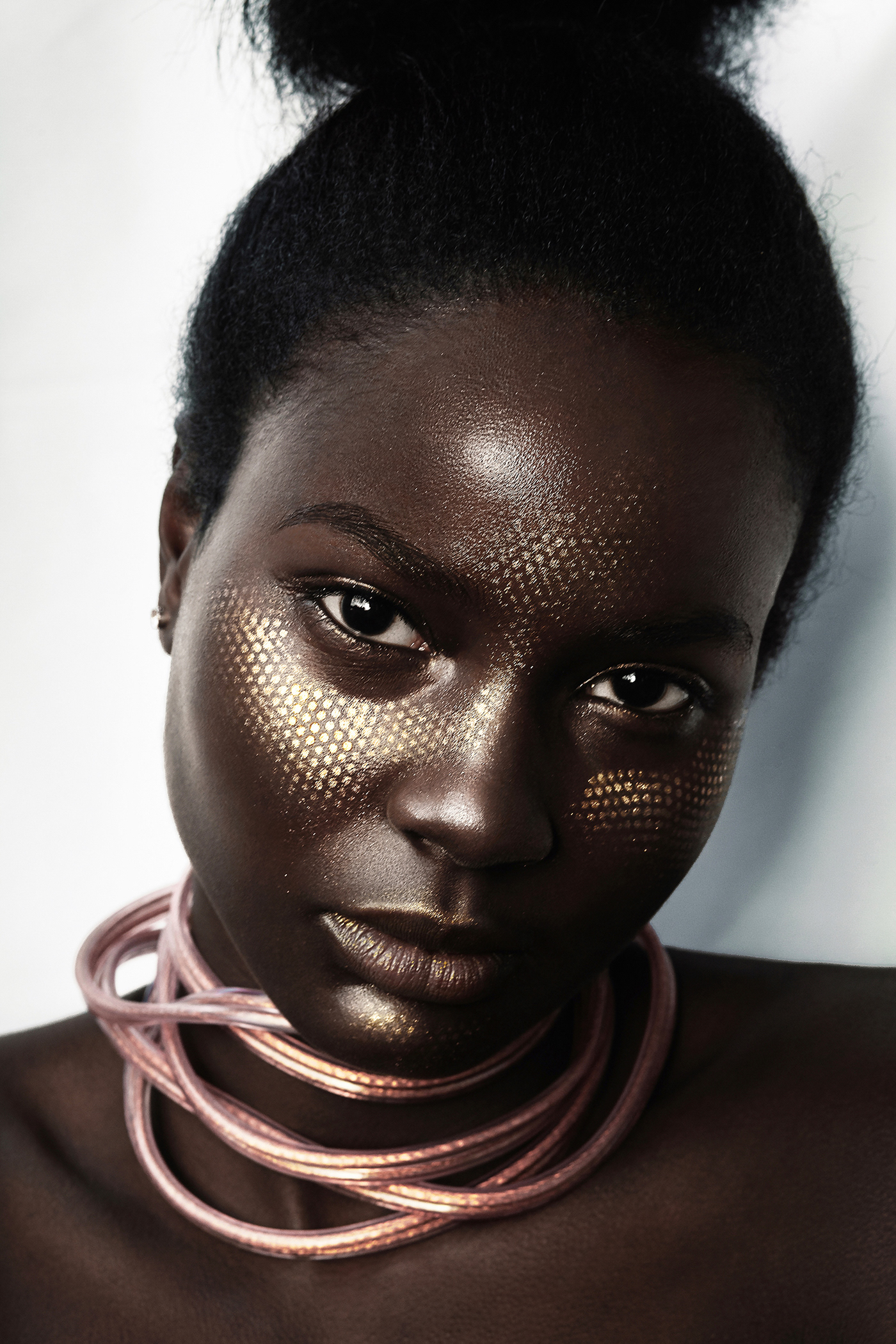 Fashion  photo editorial skin retouch portrait beauty makeup clean emotion