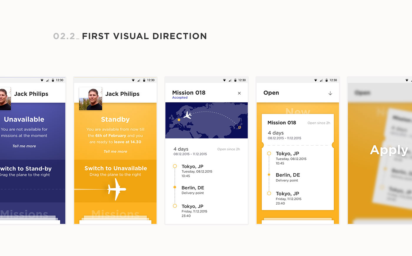 app ios android Interaction design  visual design user experience Travel flight courier shipping