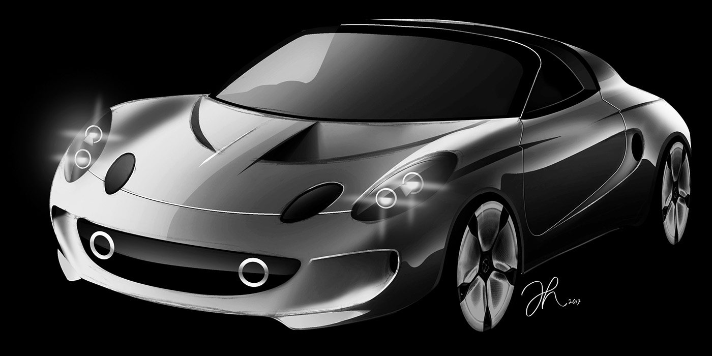 mazda Suzuki bugatti Lotus Elise BMW cardesign digital rendering Automotive design art design