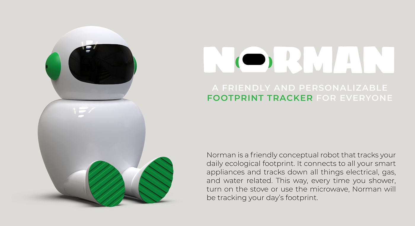 app ecological robot tracker conceptual footprint footprint tracker Sustainability ai artificial intelligence