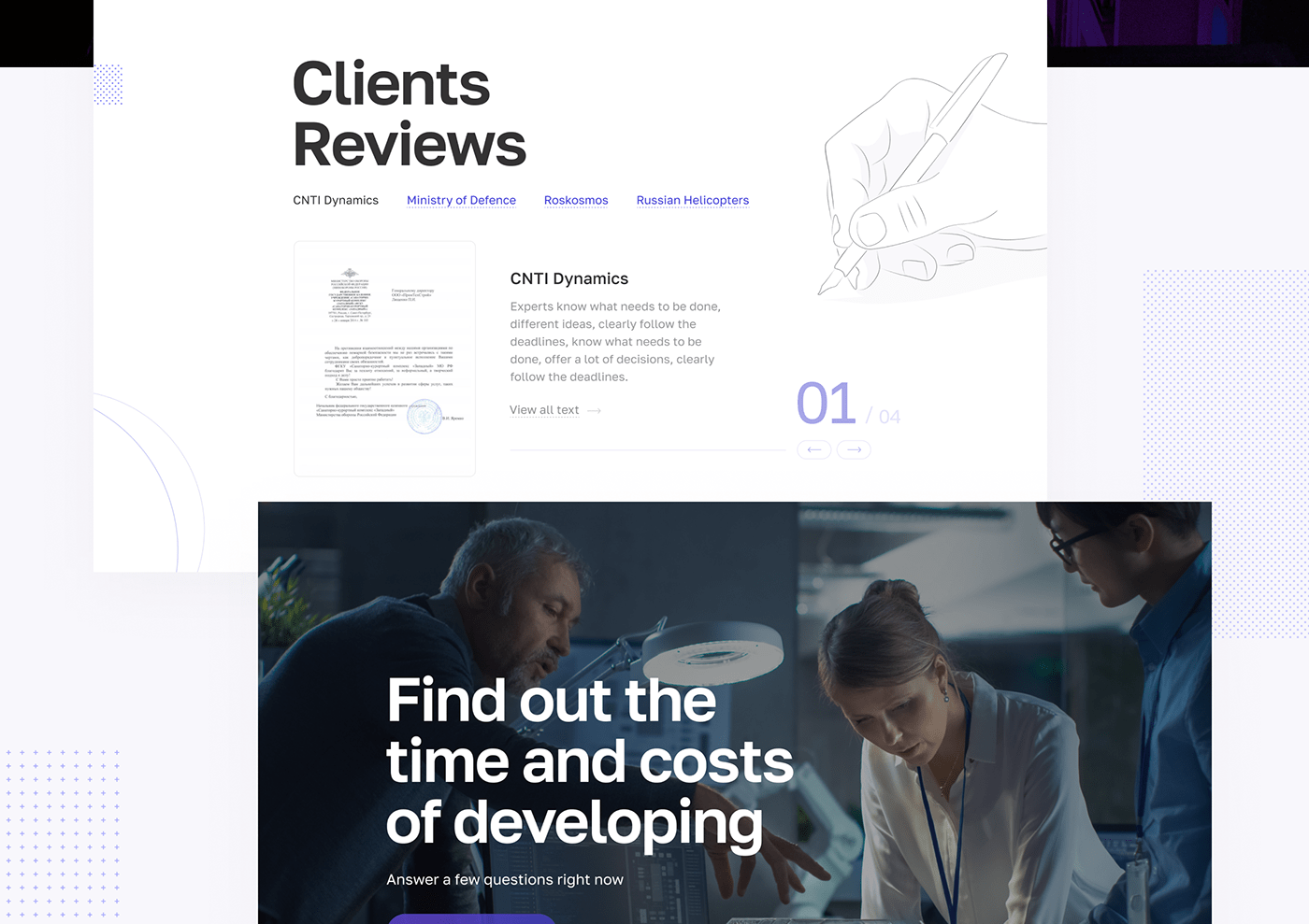 clean desktop devices Figma future landing page modern One Page UI Website
