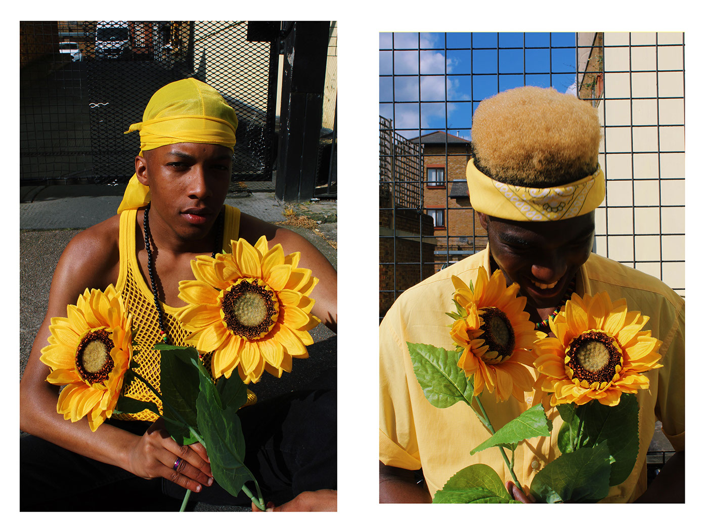 Sensitive thug scorpihoed BLACK MEN masculinity Sunflowers culture ethnicity Black Community black boys Flowers