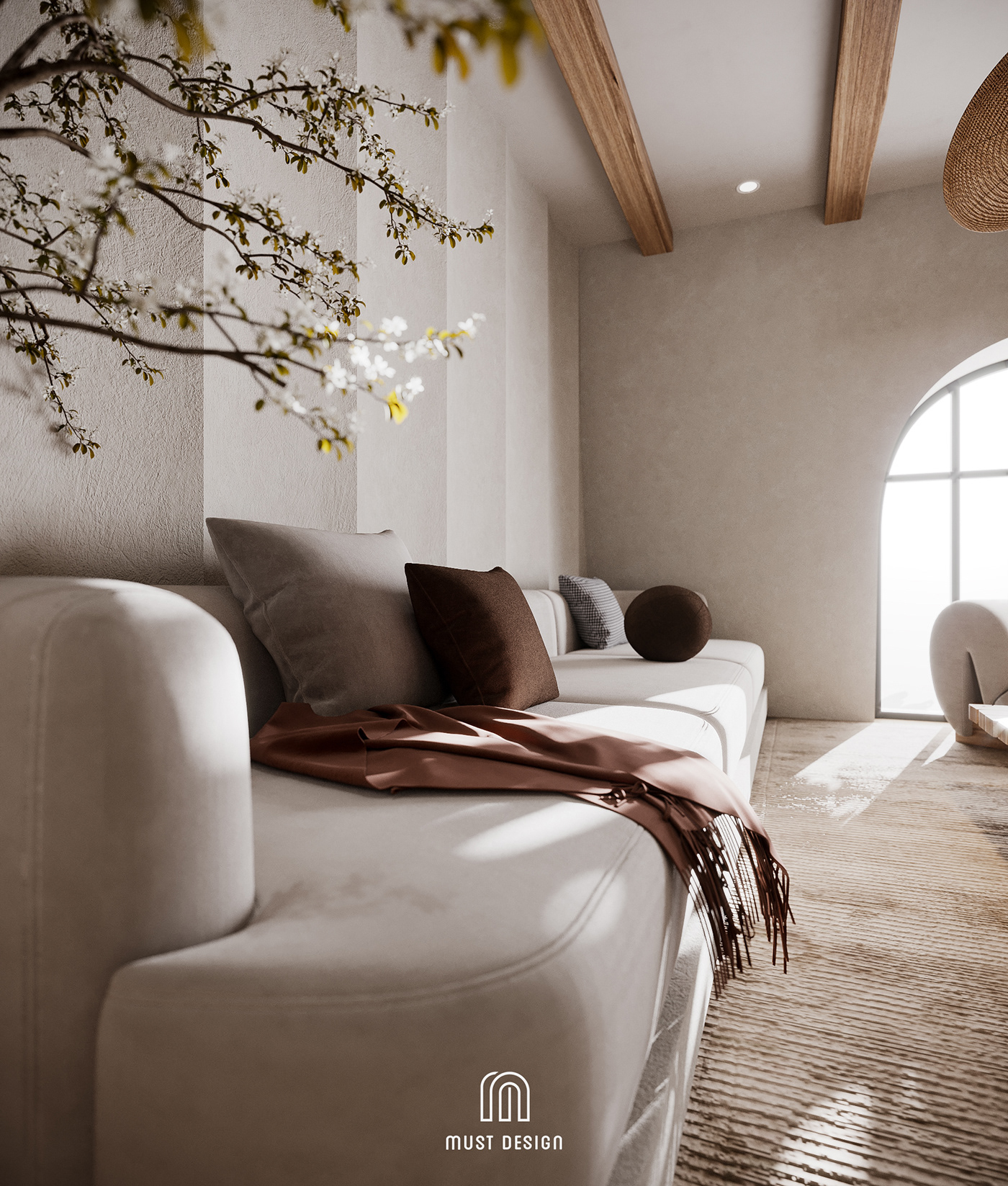 3ds max homestay design Interior Render Wabisabi wabisabi interior