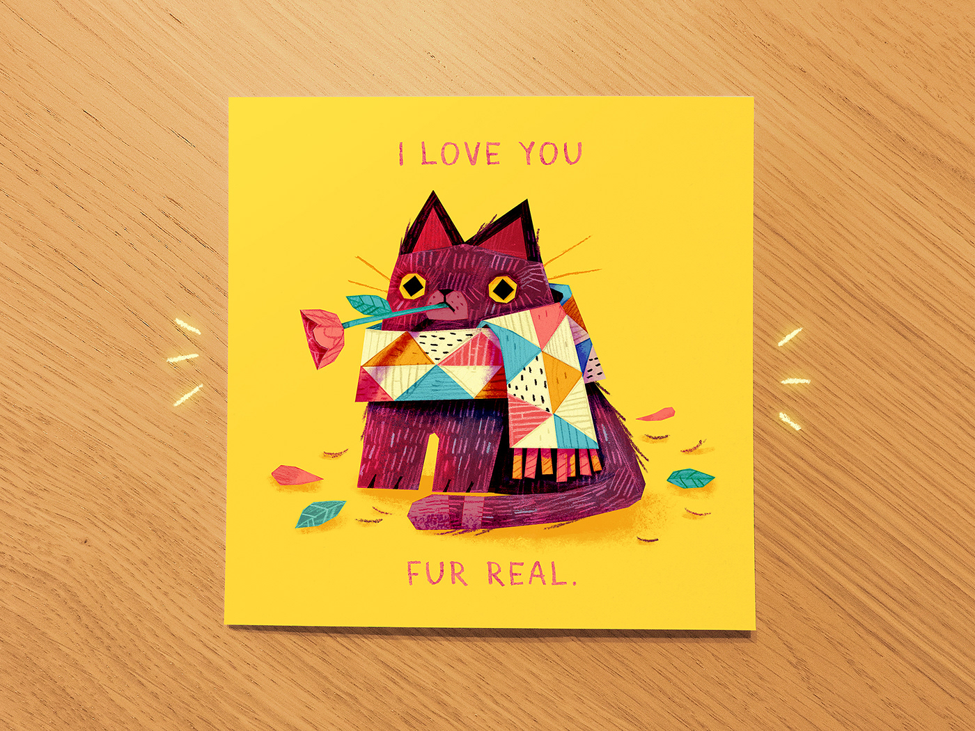 cards Cat greeting cards handdrawn Hewlett Packard hp pencil Pizza Valentine's Day valentines
