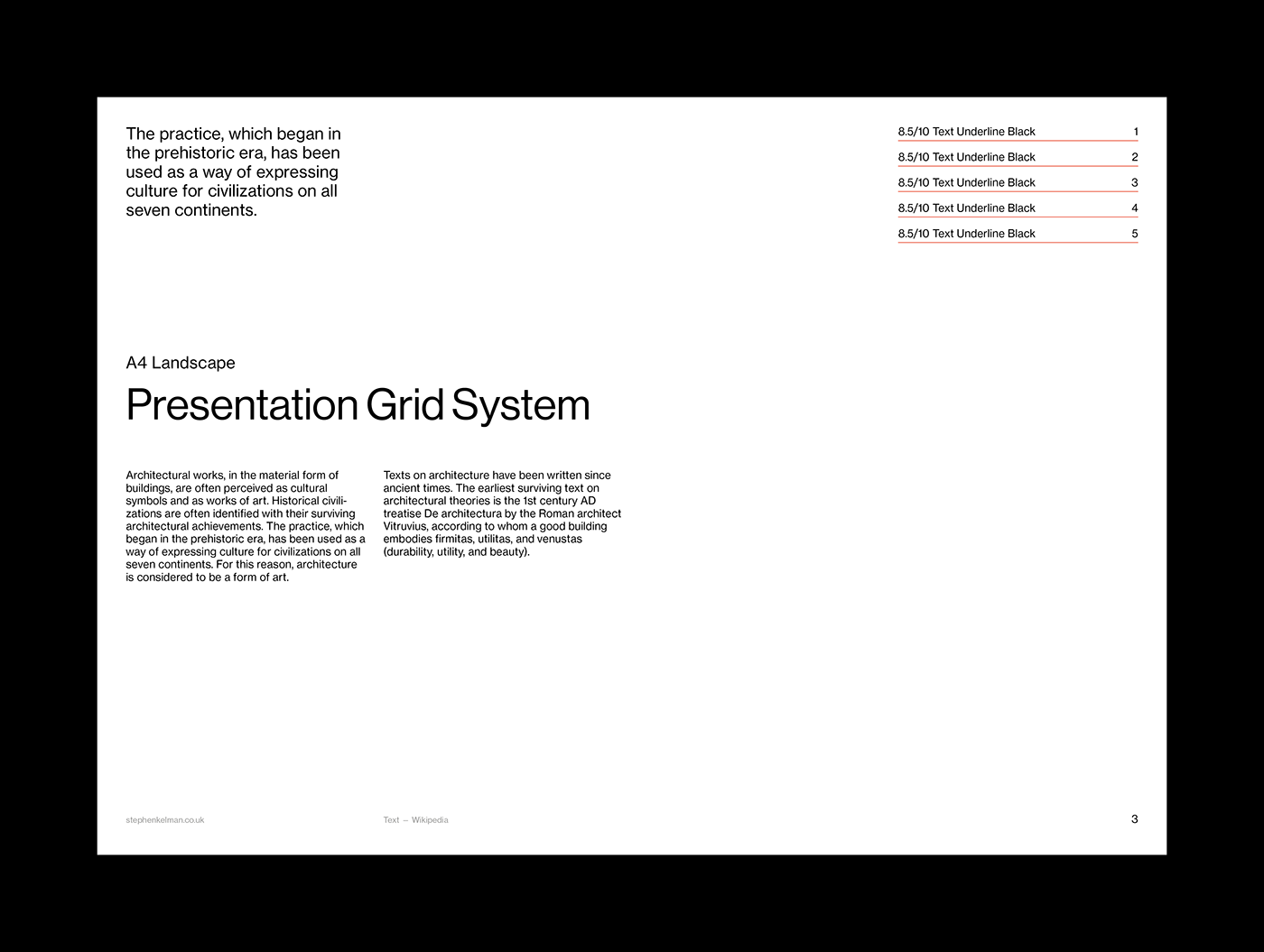 A4 Presentation and Portfolio Grid System for Adobe InDesign – cover page