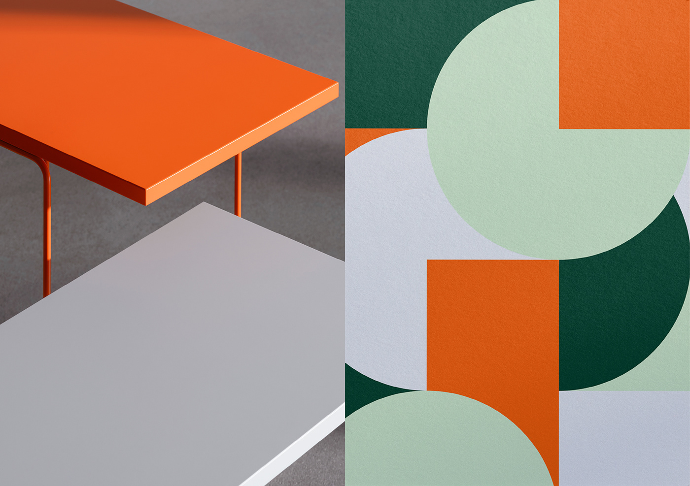 color composition furniture design  graphic ILLUSTRATION  Minimalism print design 