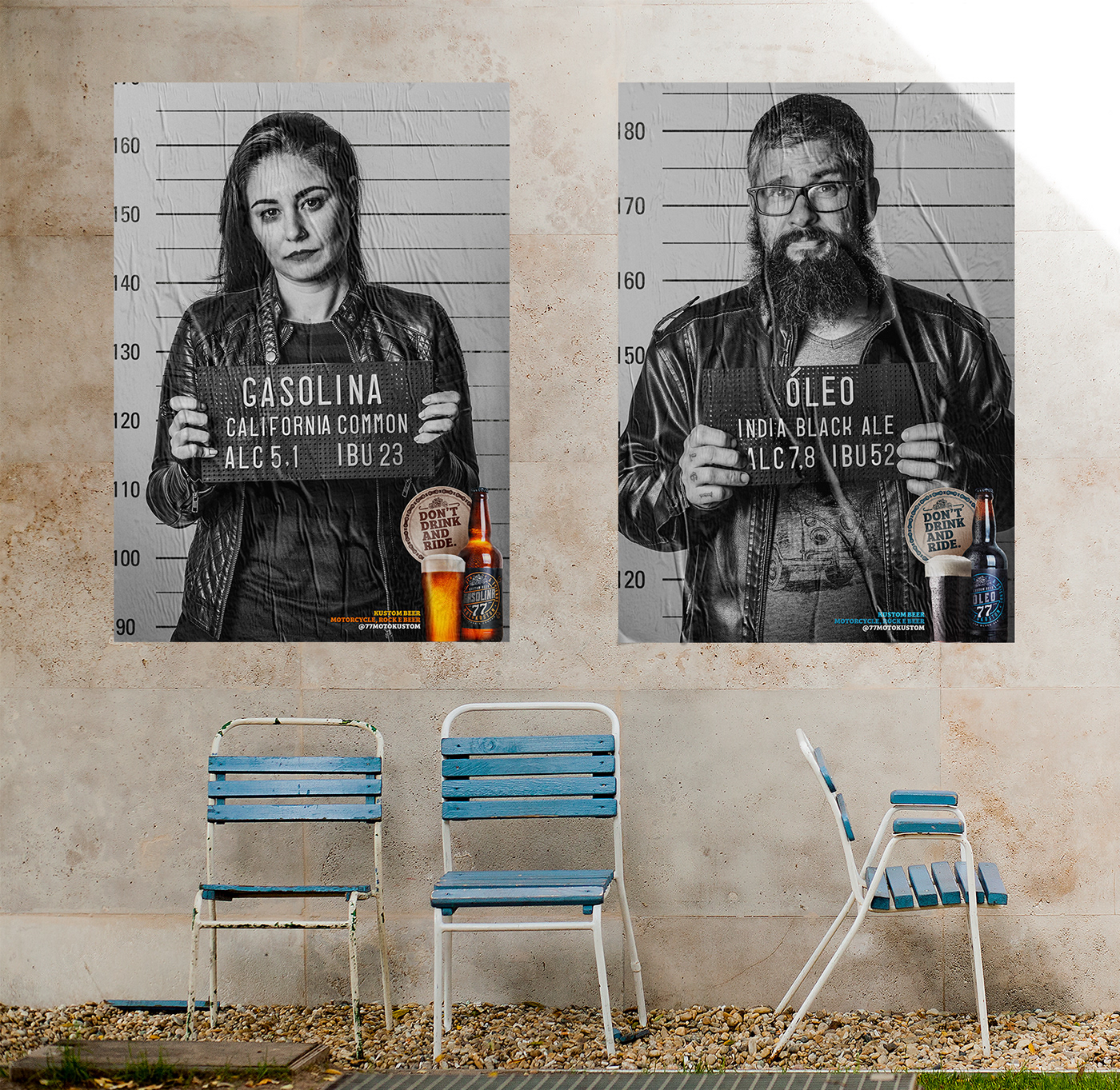 beer poster ad campaign Mugshots head shots portrait Jail arrested police