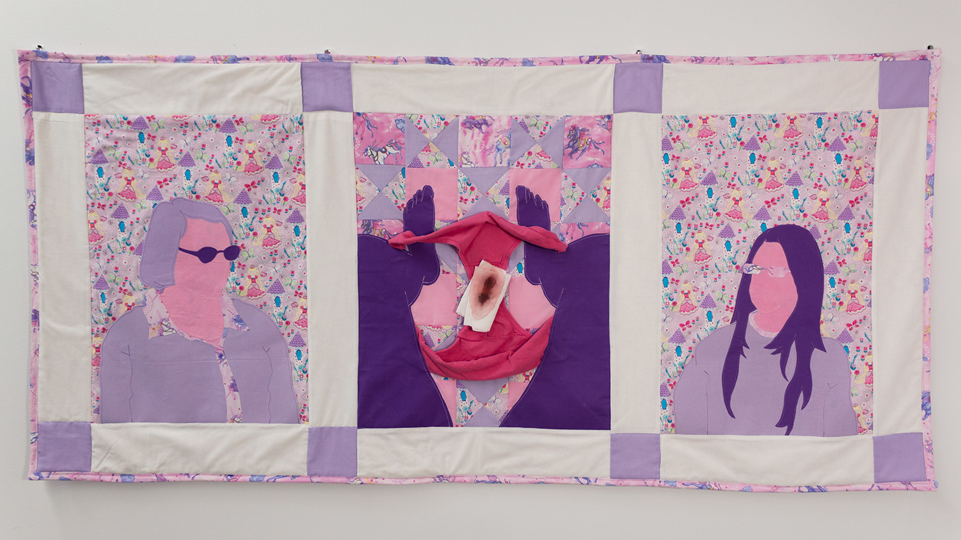 applique art concept art feminism menstruation period periods quilt textile women