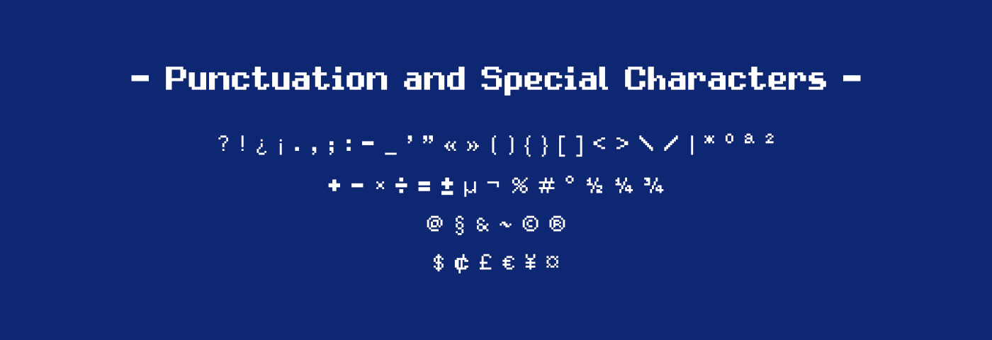 font Free font pixel Pixel art pixel font 80's Retro video game Accessibility LANGAGES