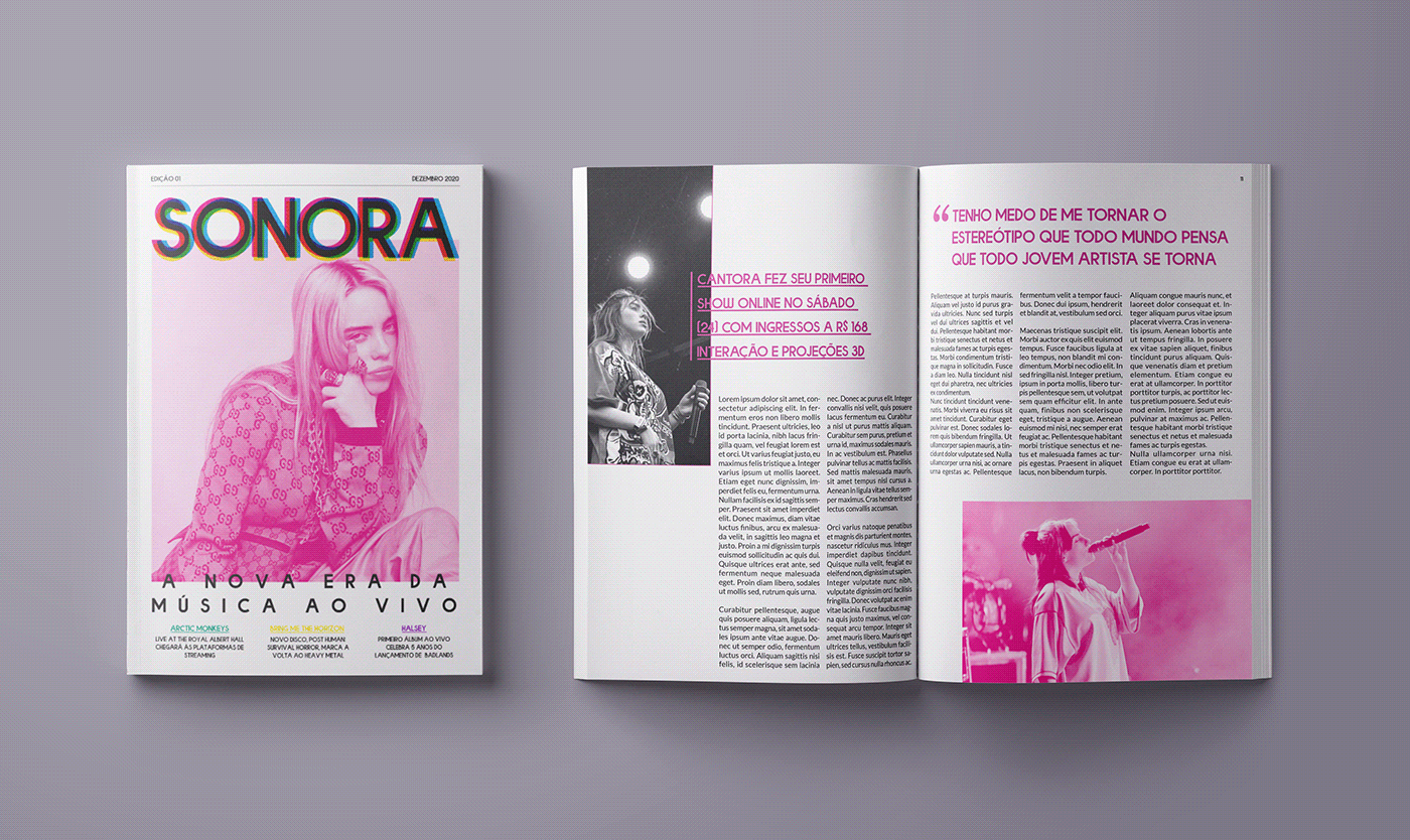 editorial design  magazine Music magazine revista