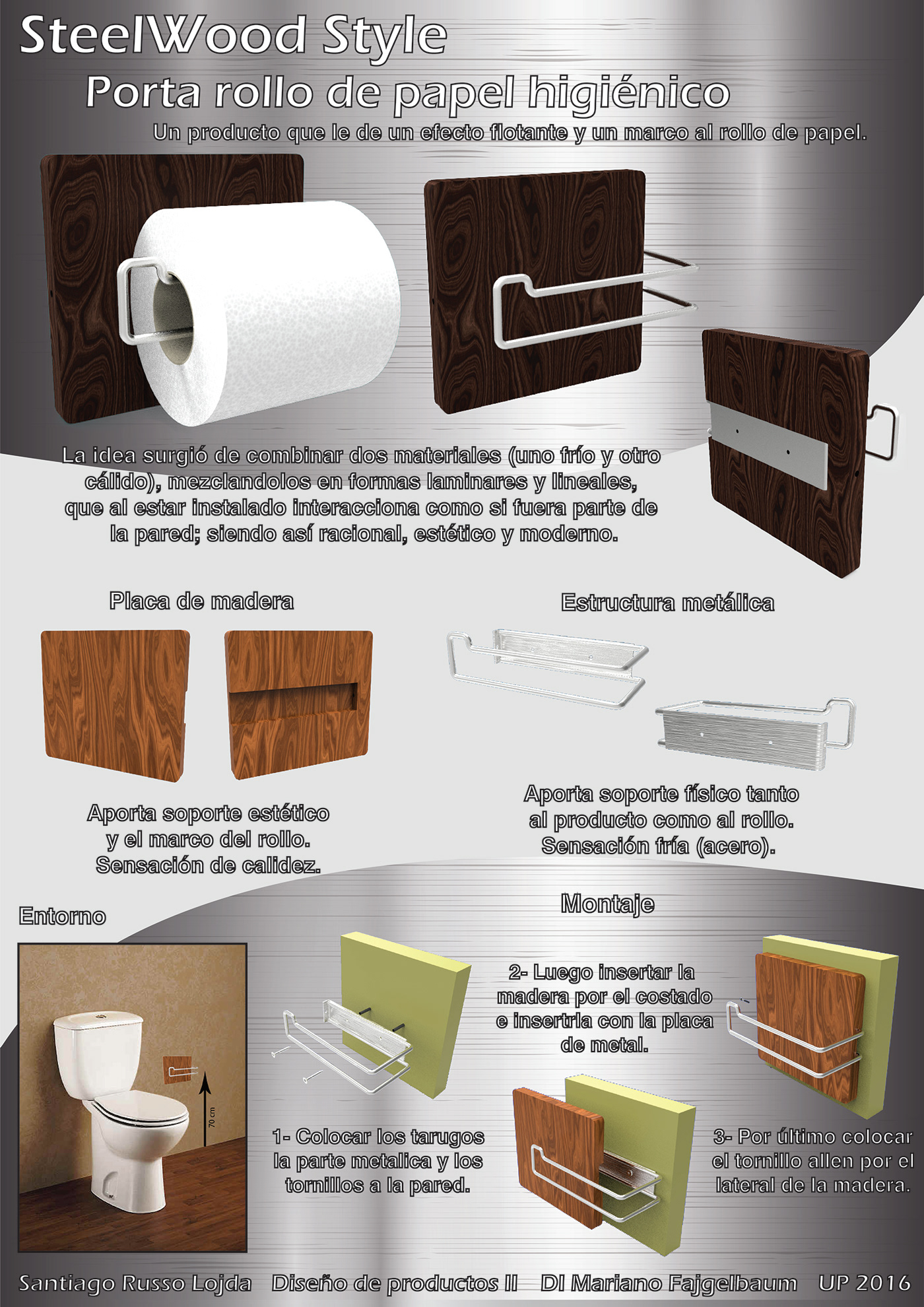 Soporte de papel higiénico de madera para baño en pared, soporte para rollo  de papel higiénico de cocina de hotel, madera clara