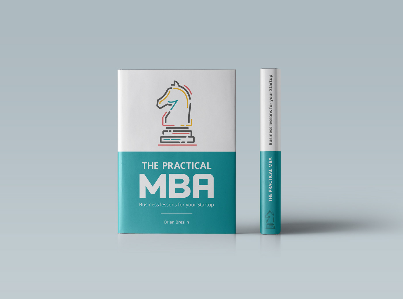 start up editorial book cover chess horse minimal strategy business book