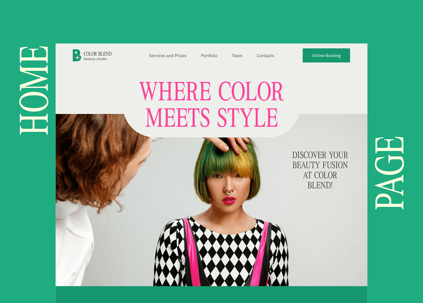 Web Design  Website Hair Salon hair beauty beauty salon design brand identity Website Design Webdesign