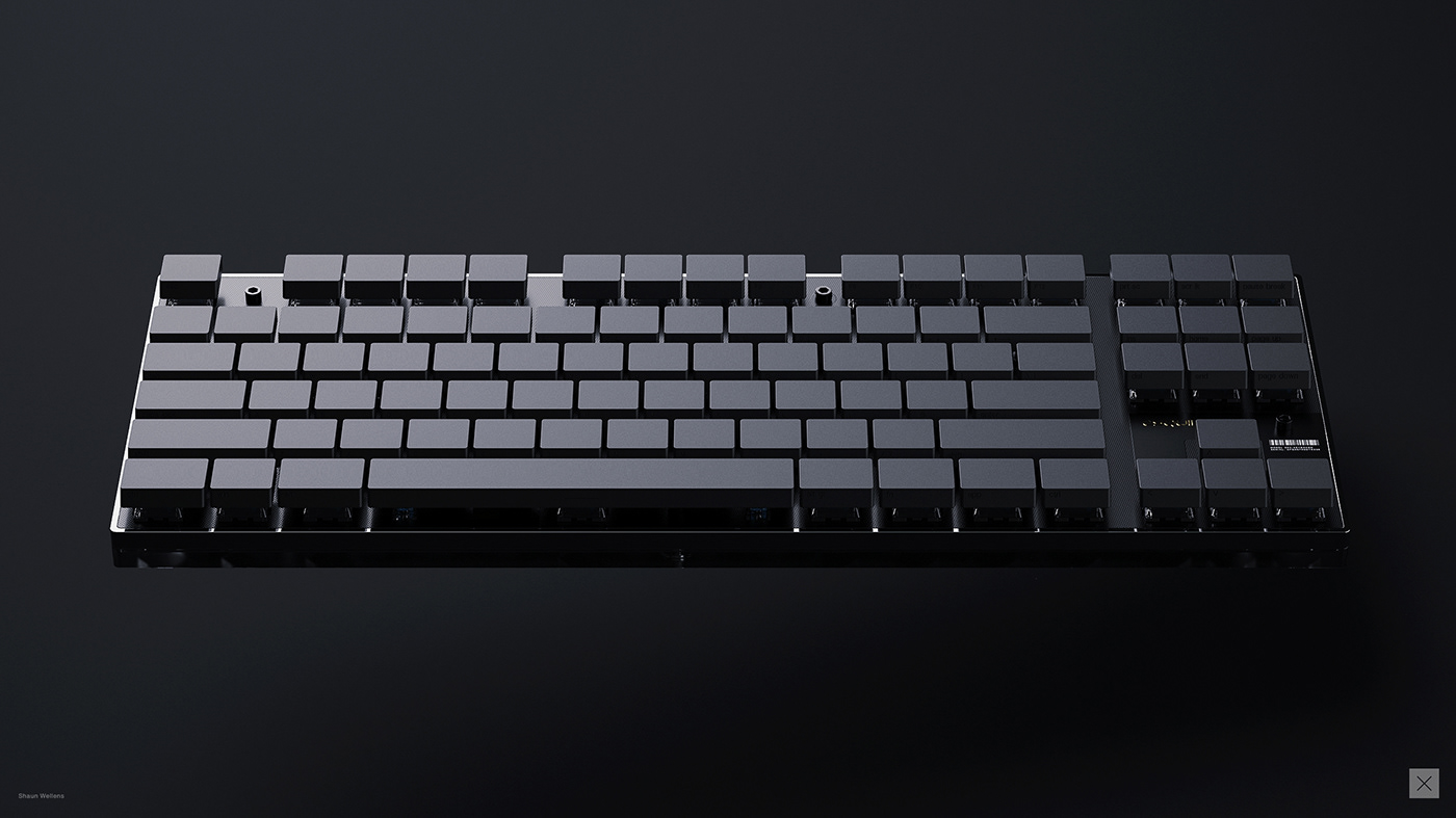 industrial design  concept design product design  3D rendering CGI keyshot fusion 360 keyboard mechanical keyboard 