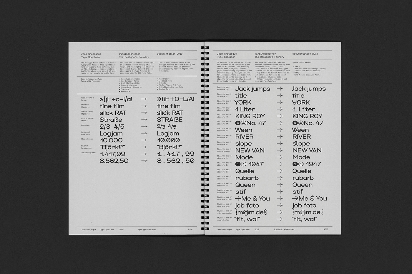 zoom grotesque pro Typeface font design typography   editorial specimen sans serif grotesk book