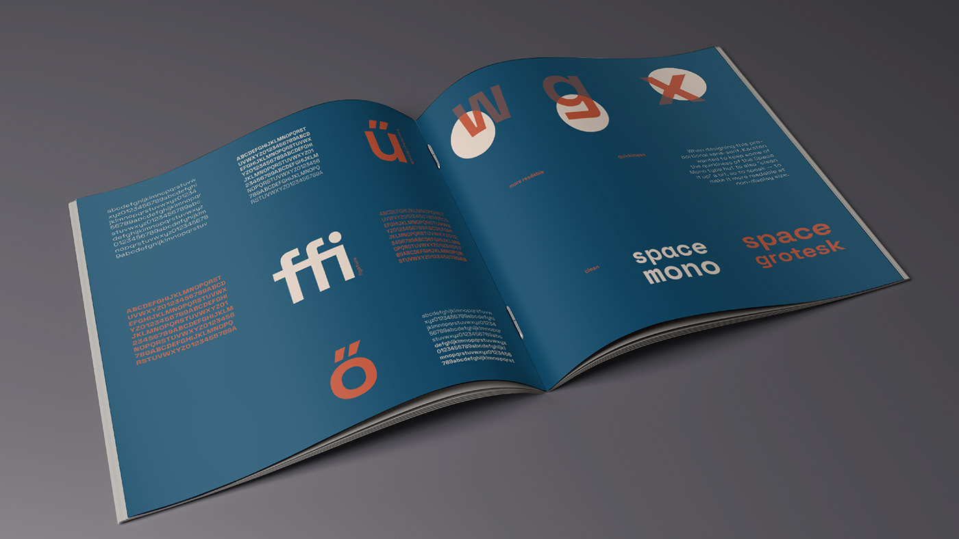 specimen book typography   vector font Typeface type design letters type print brochure