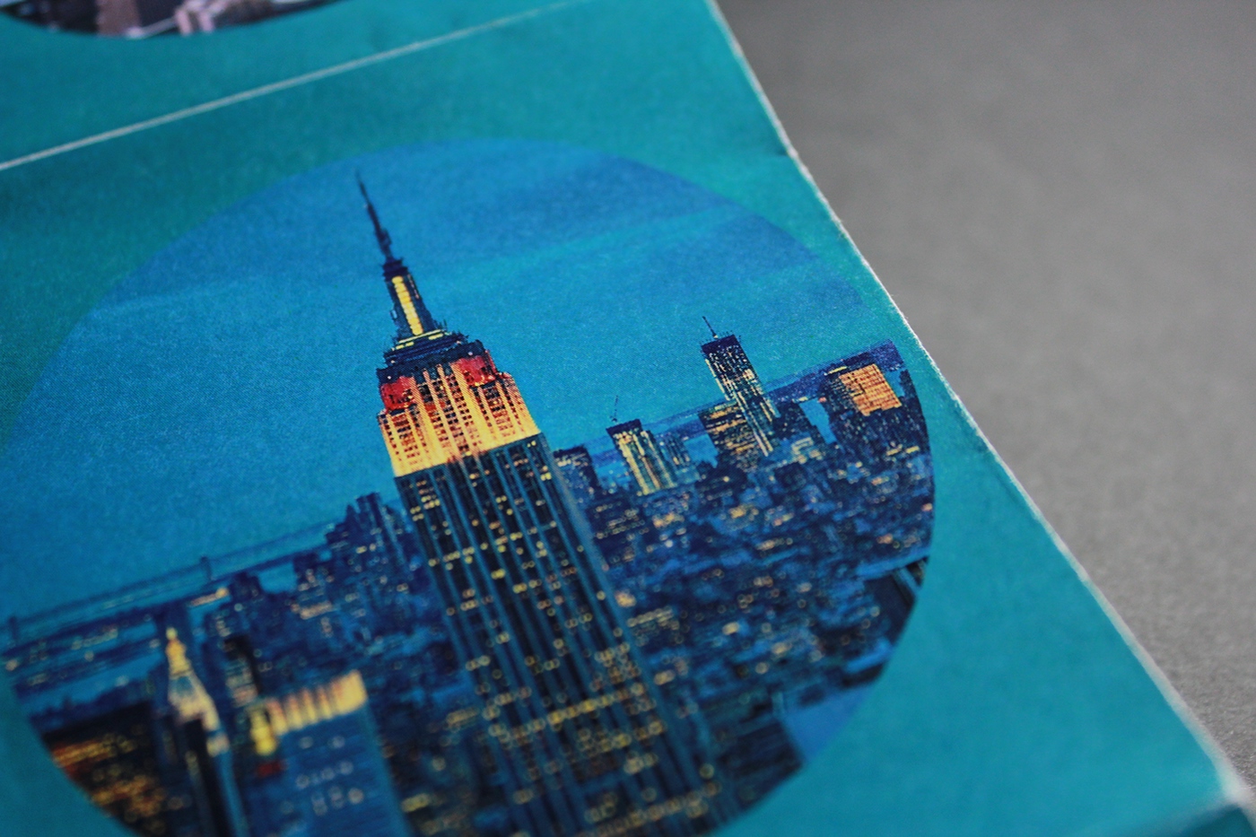 brochure Manhattan Empire State New York buildings