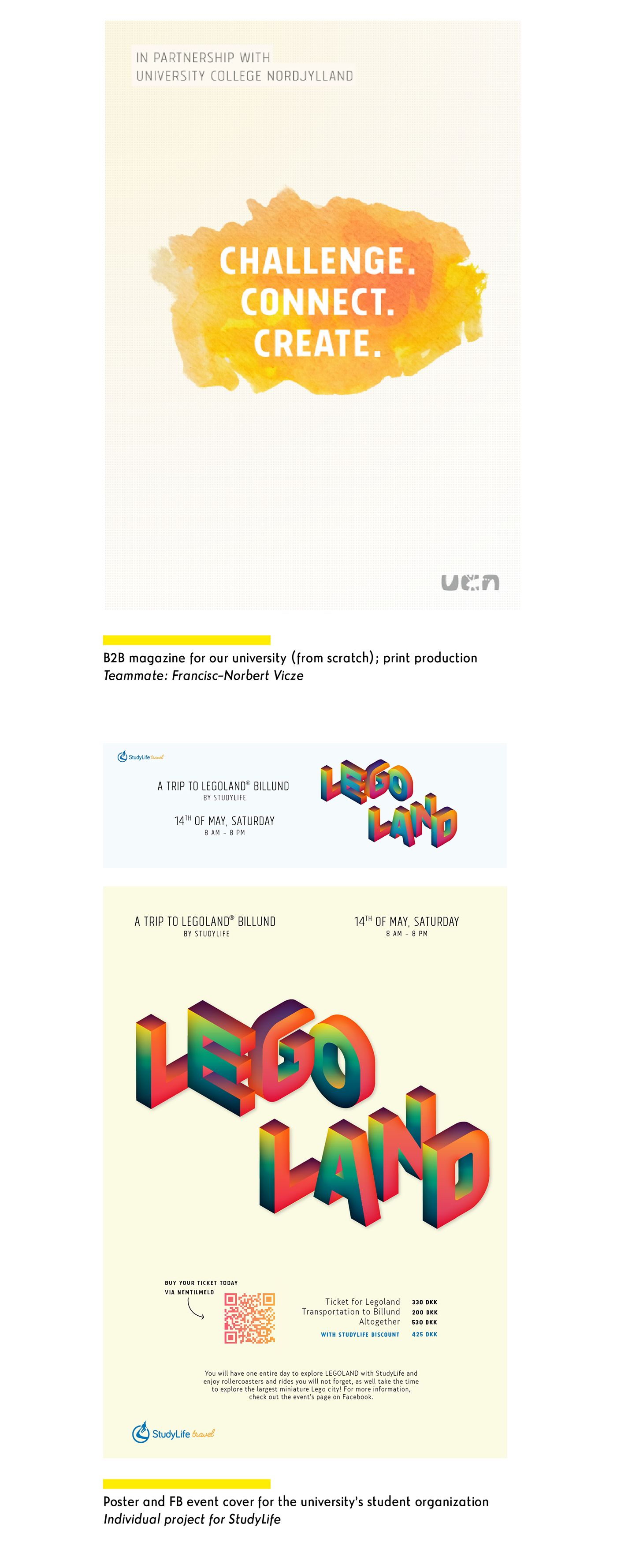design denmark aalborg UCN professionsbachelor print production minimailsm typography   visual identity poster