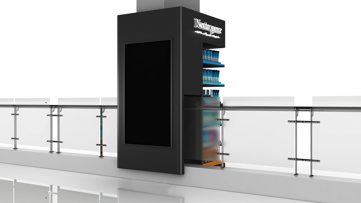 3D Advertising  Display Exhibition  interactive pillar posm Shelf shelf frame