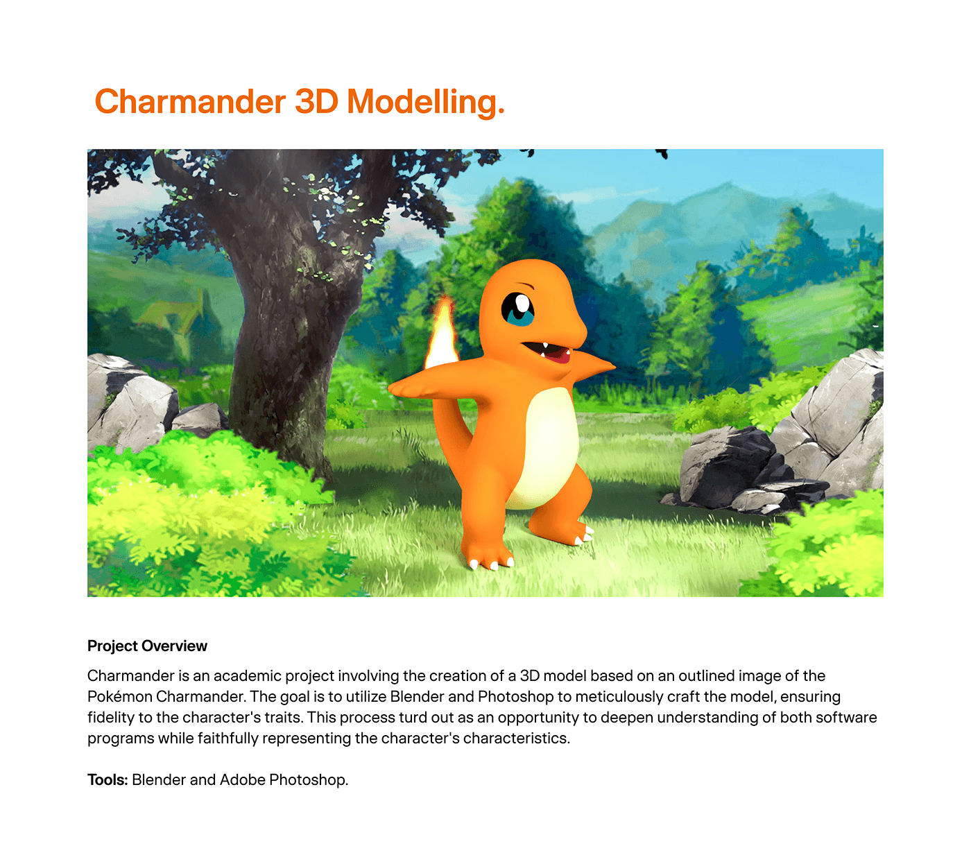 3d modeling prototype blender Character design 