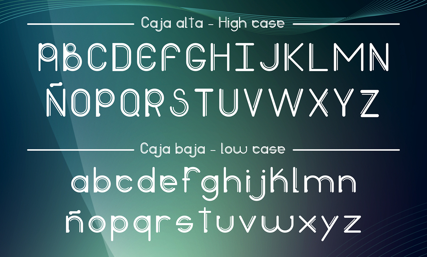 tipografia typography   graphic design  branding  font letter design geometric Typeface creativefont design