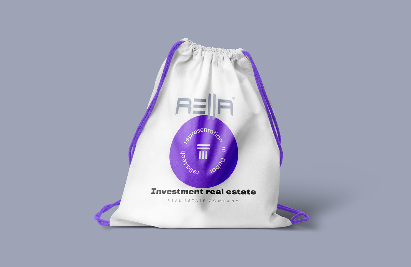 Design of the company's branded bag.