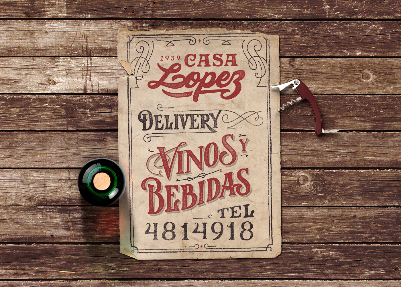 lettering wine winery poster texture old stamp wood tradition