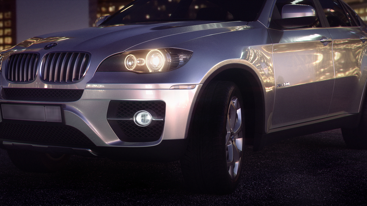 bwm car design CGI lighting Render vfx visualization art design
