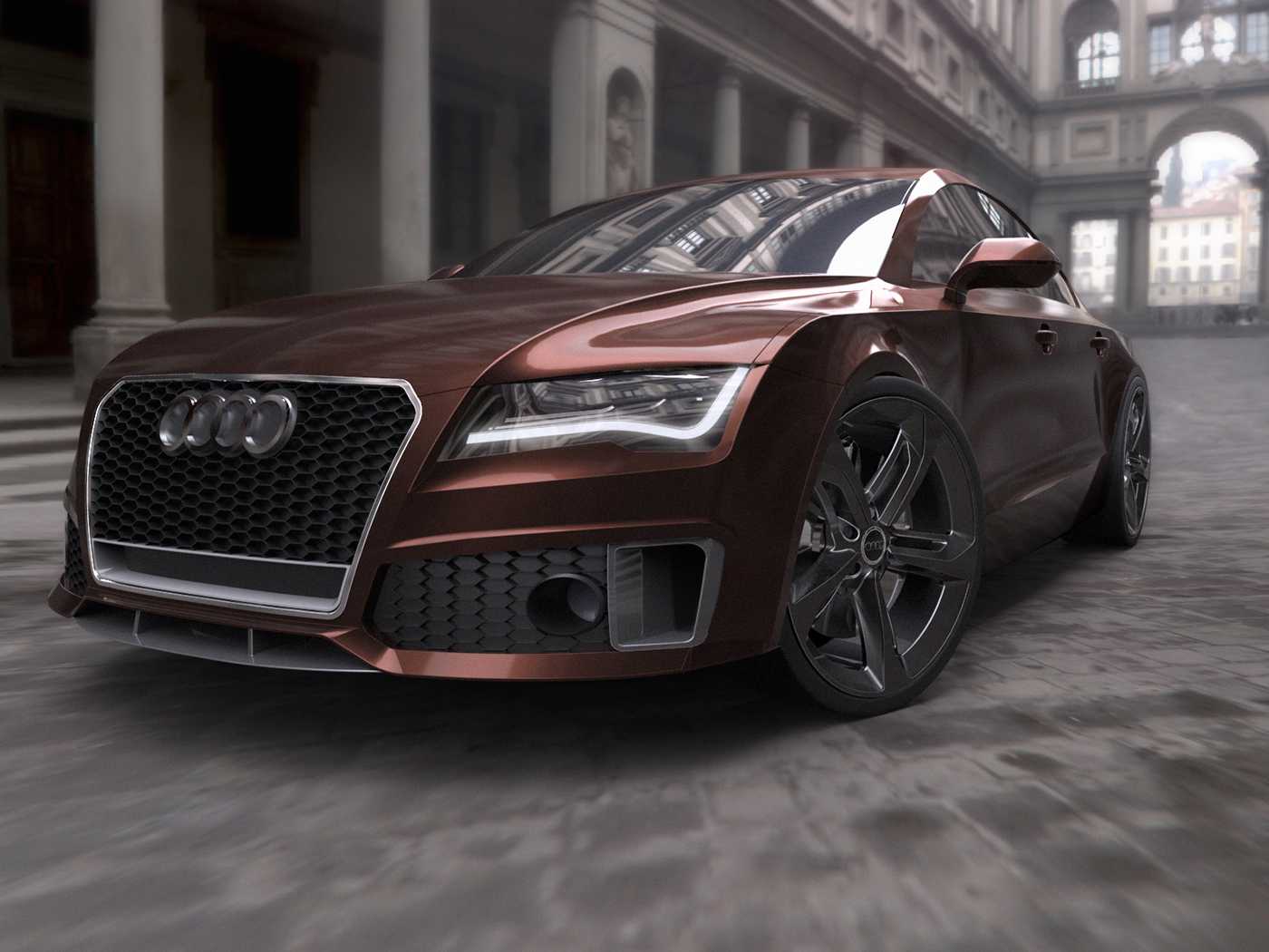Audi Audi RS7 RS7 Solidworks Surface Modeling solid Audi 3D 3d modeling car modeling