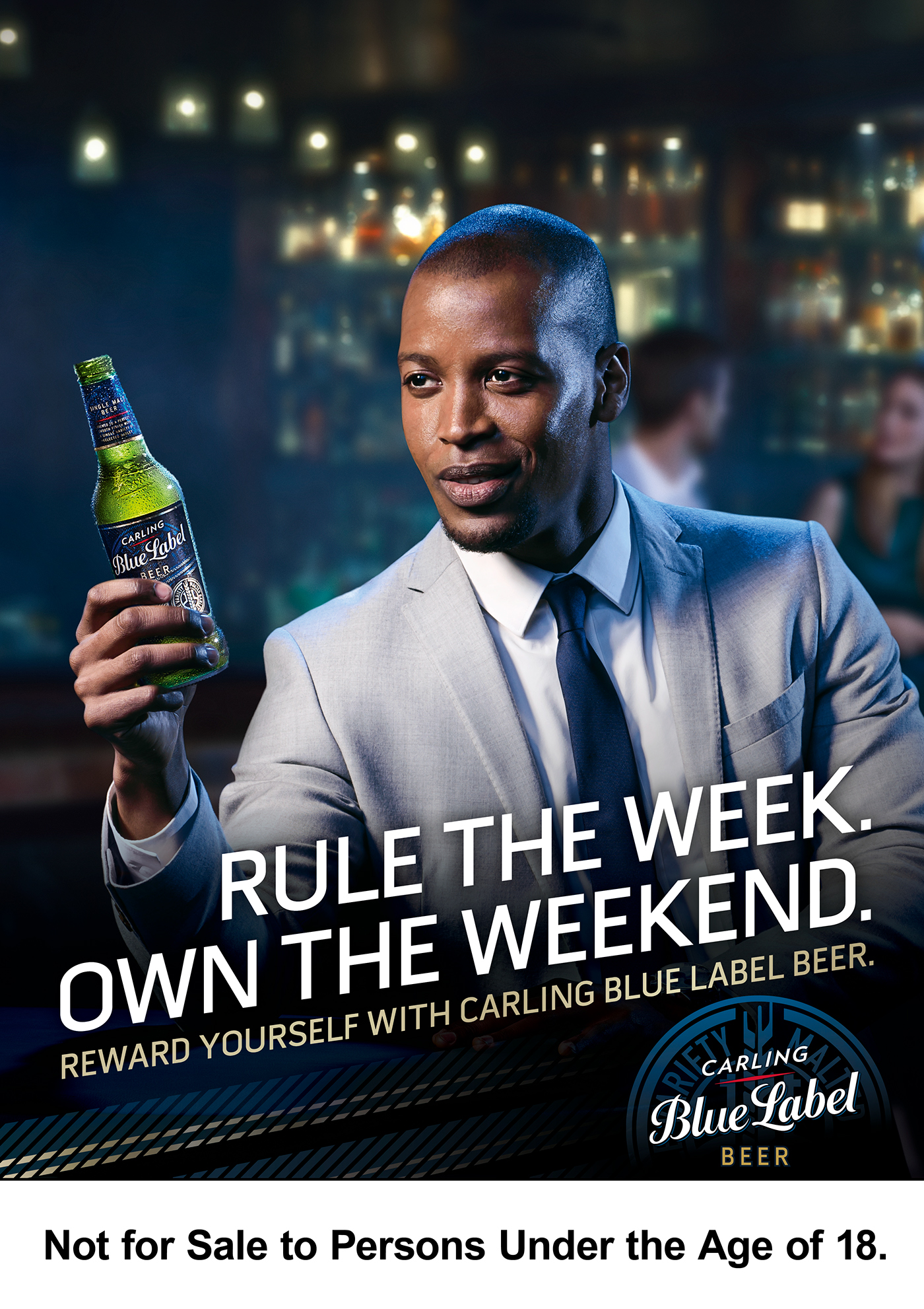 billboard Outdoor Carling Blue Label SAB south african breweries beer art direction 