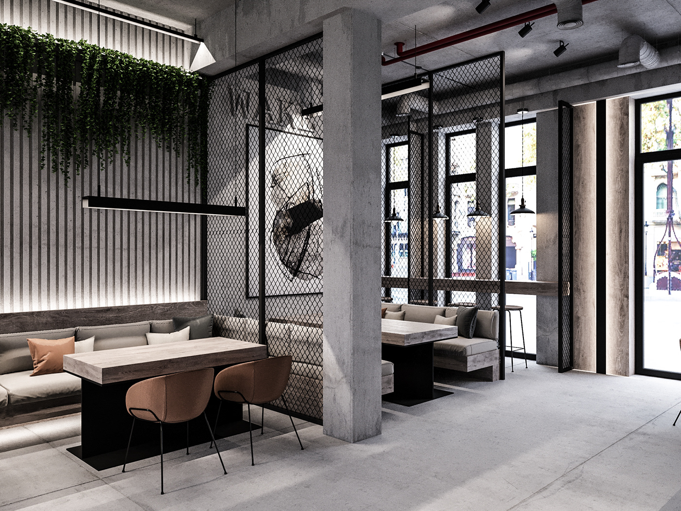 Coffee coffeeshop Interior design restaurant Food  marketing   art LOFT concept