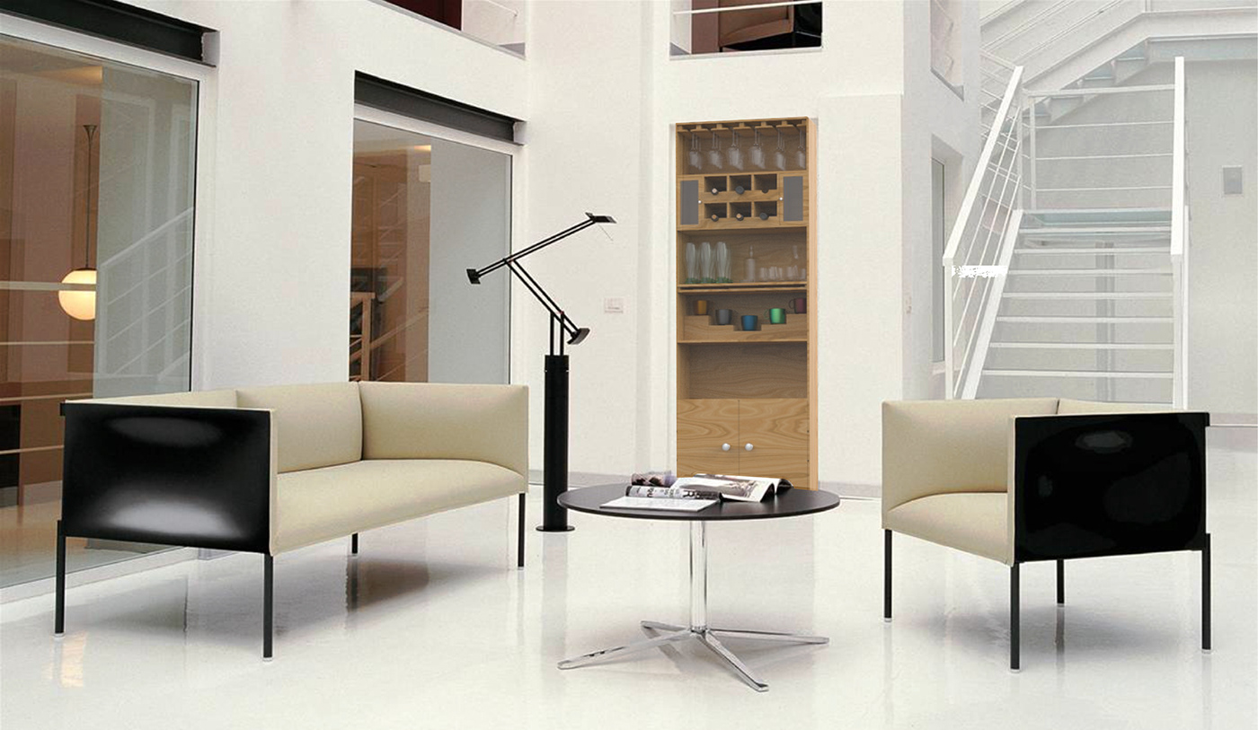 design mobiliario diseño industrial Render keyshot Rhino product design  furniture design 