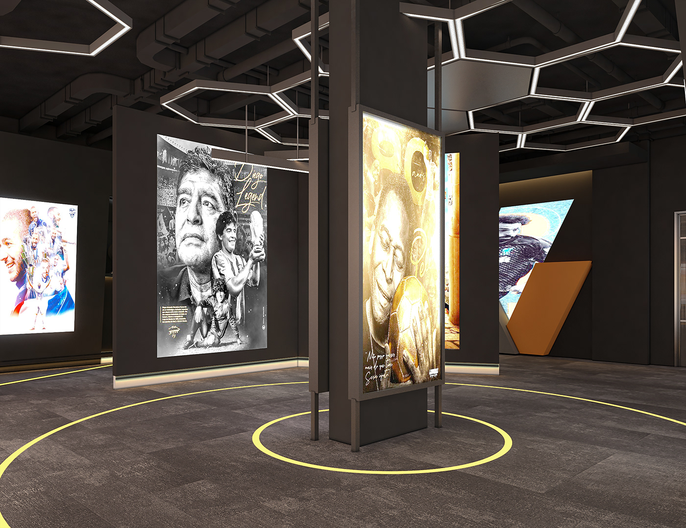 3ds max architecture archviz interactive Interior musuem Render sports visualization