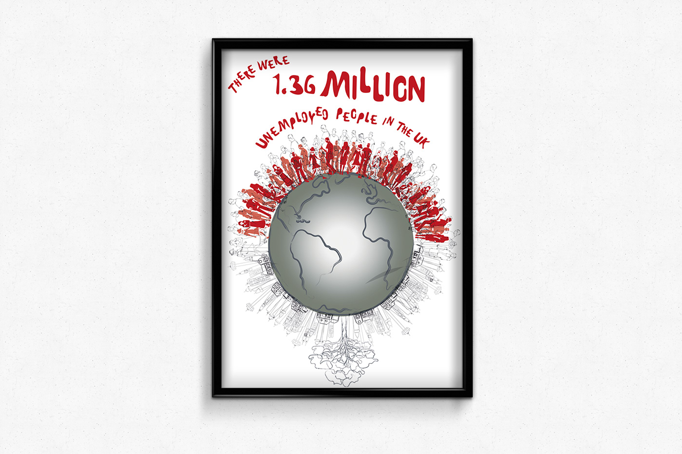 Posters highlighting the causes and effects of overpopulation.
(Focused on the UK around 2018) 