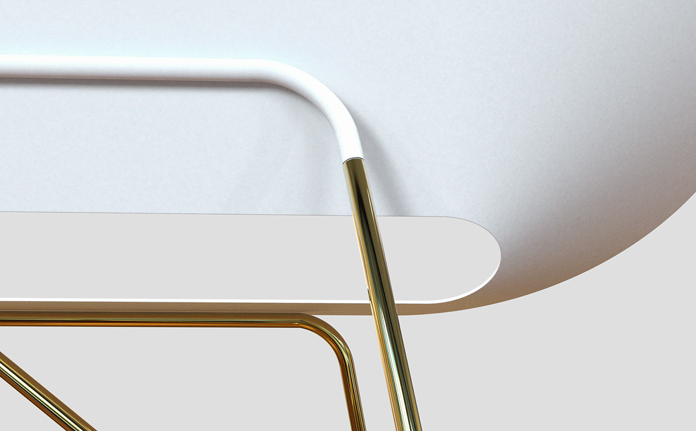 product furniture fuji metafora bench chair lounge industrial metal shape