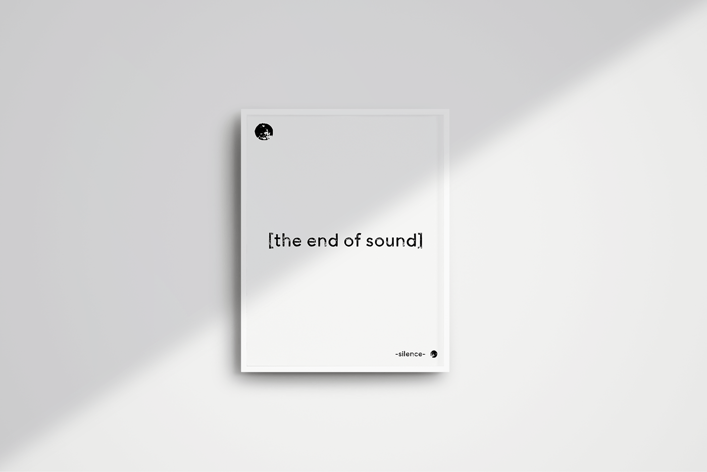 The end of sound - poster made with Stampio