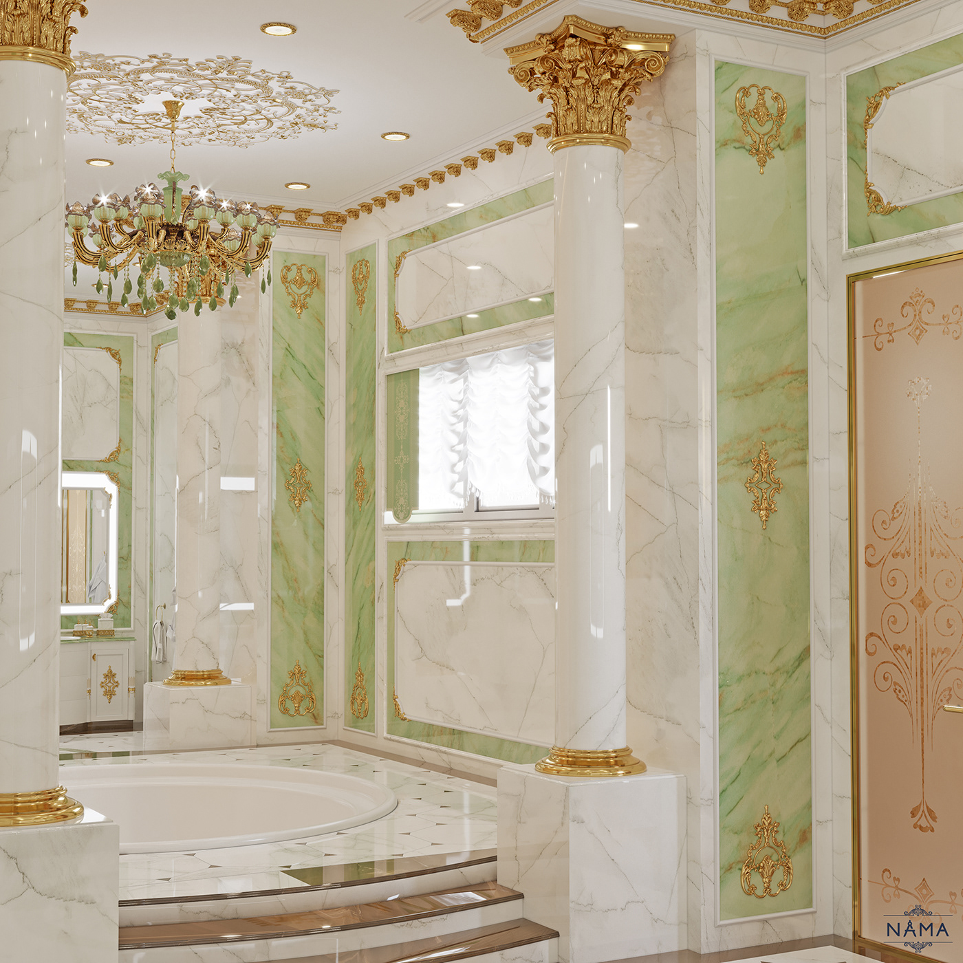 nama classica design bathroom Jakuzzi luxuryinterior