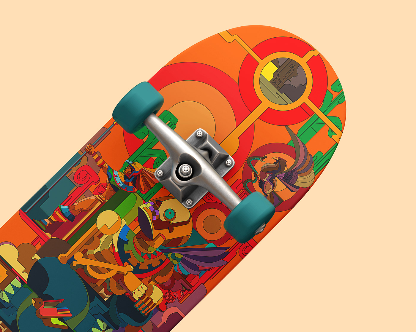 artwork conceptart design ILLUSTRATION  skateboard