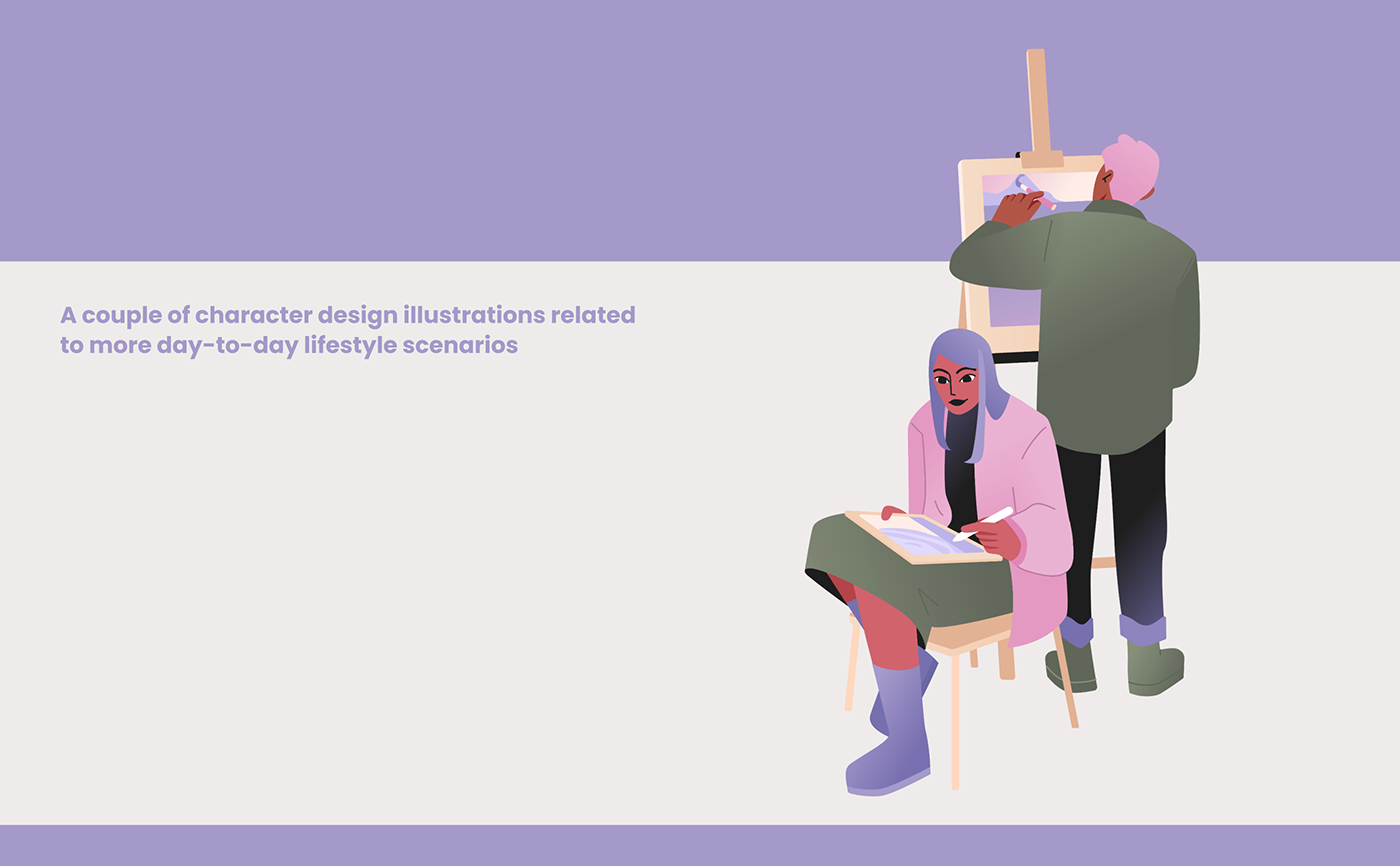 ILLUSTRATION  Digital Art  Character design  vector gradient animation  Advertising  brand identity visual identity