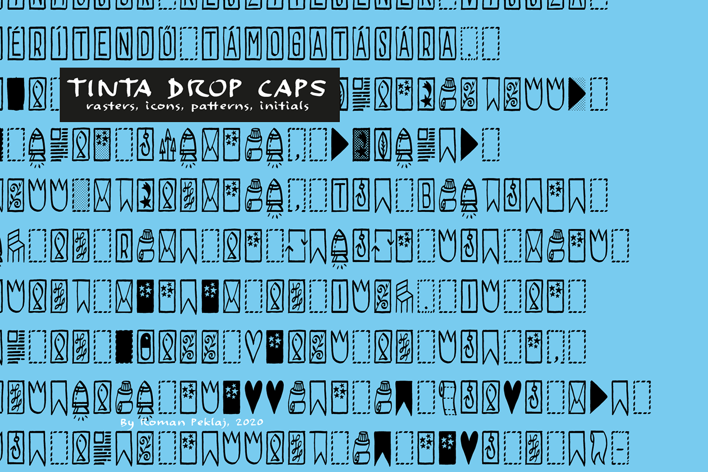 Dropcaps font handwritten ILLUSTRATION  inicials ink Ligatures multilingual spill tinta