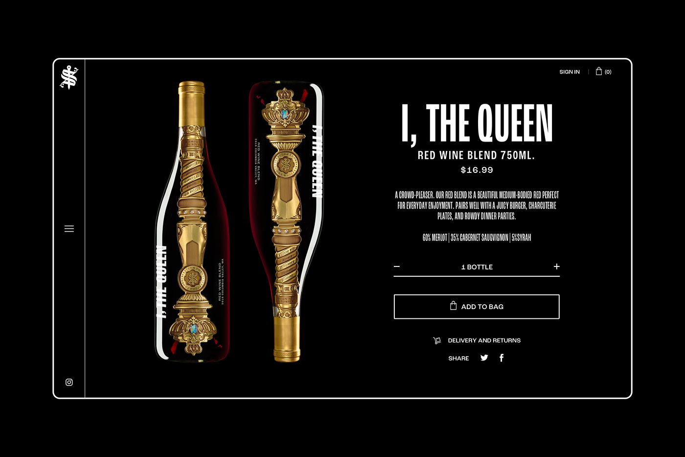 Ecommerce ithequeen mubien scepter&sword shop UI/UX Website Design wine Woocommerce wordpress