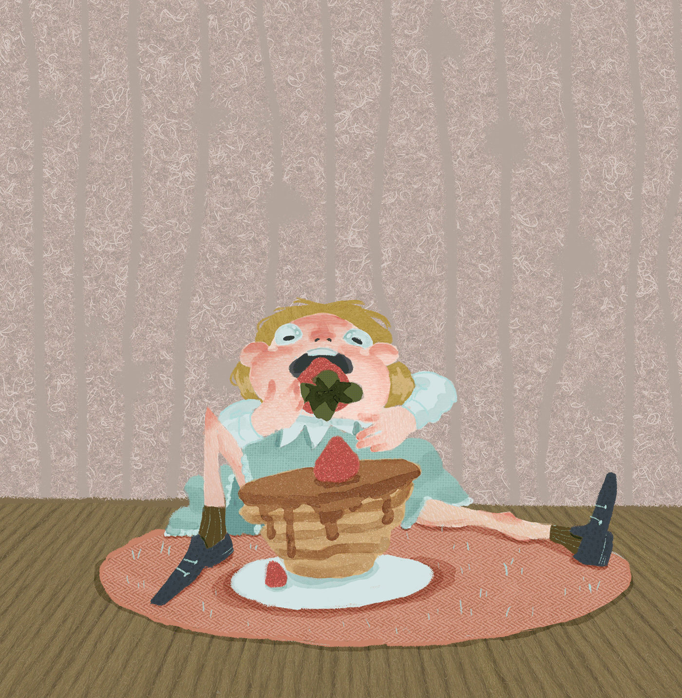 photoshop Digital Drawing hansel and gretel pancakes Story Book