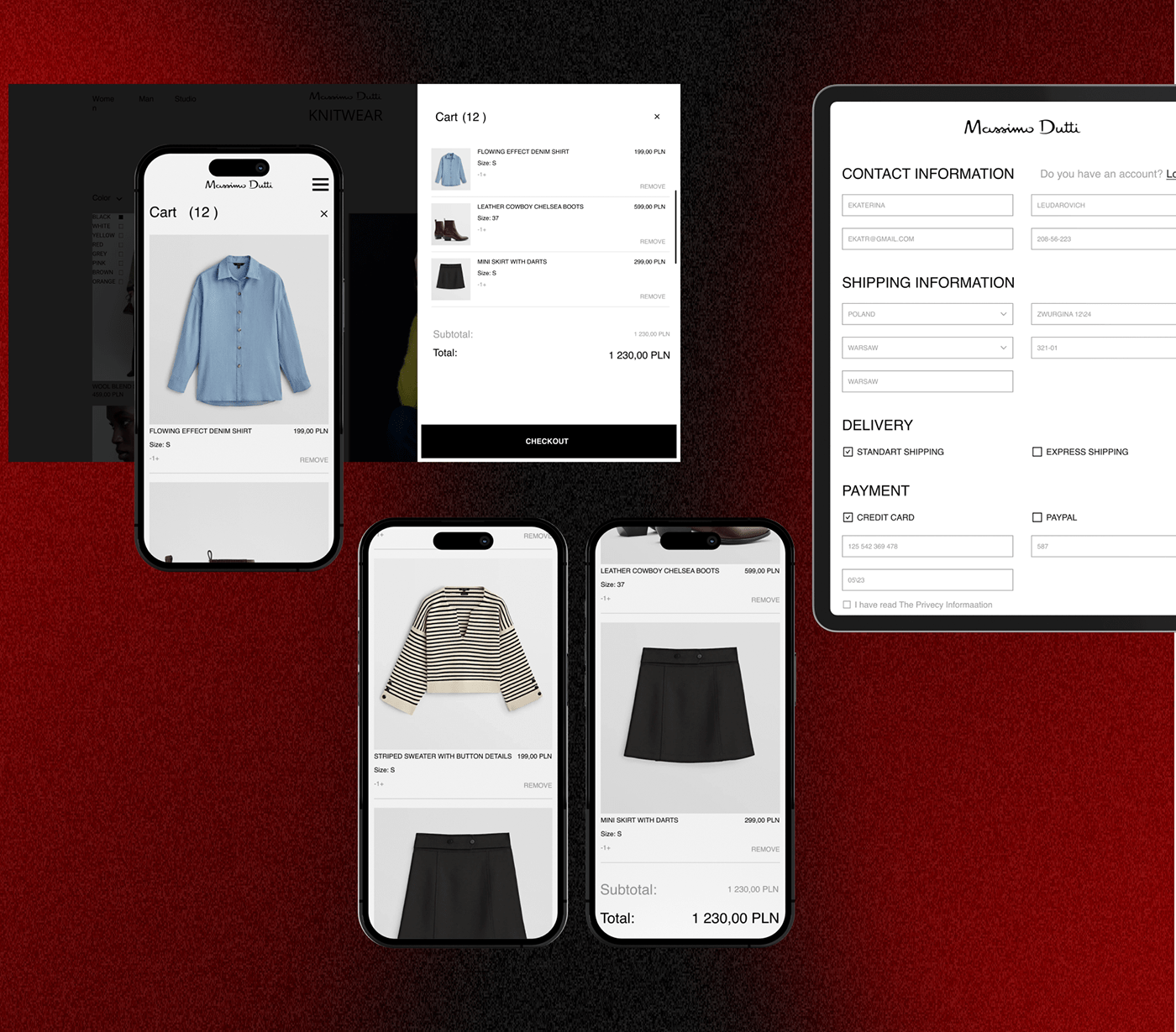 design e-commerce user interface Figma ux/ui UI redesign