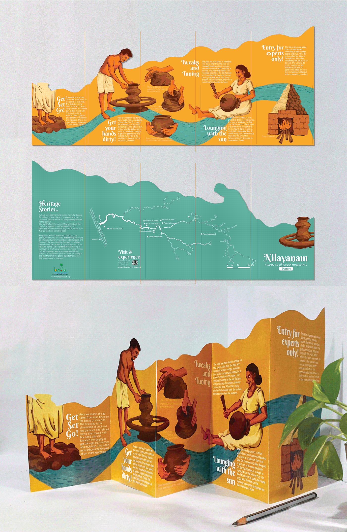 brochure community craft flyer handmade ILLUSTRATION  kerala marketing   papercut print